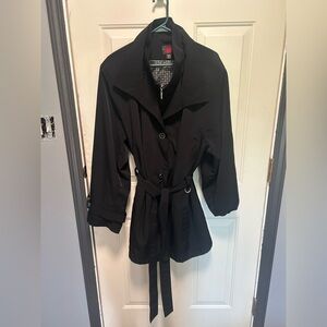 Women's Black Trench Coat